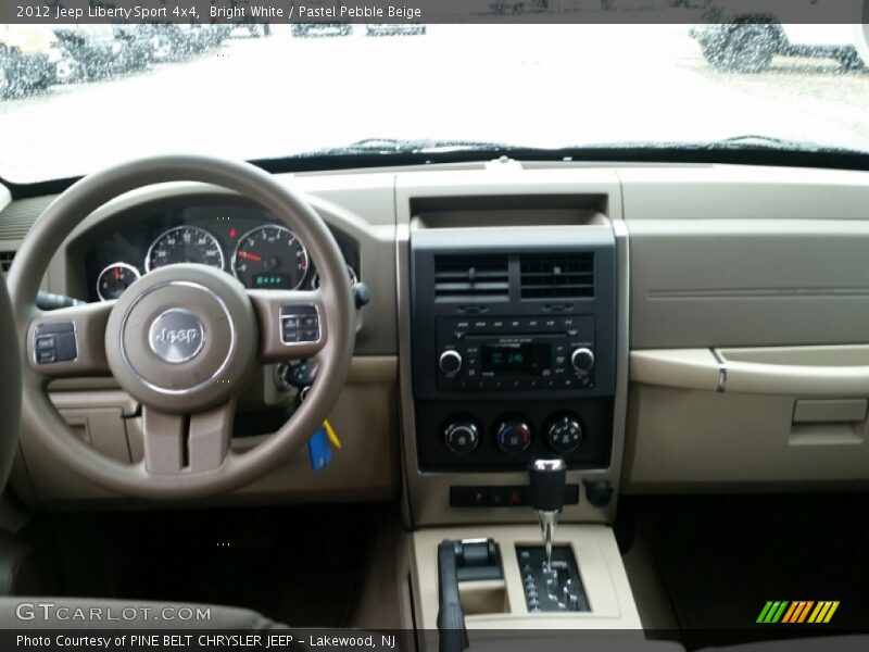 Bright White / Pastel Pebble Beige 2012 Jeep Liberty Sport 4x4