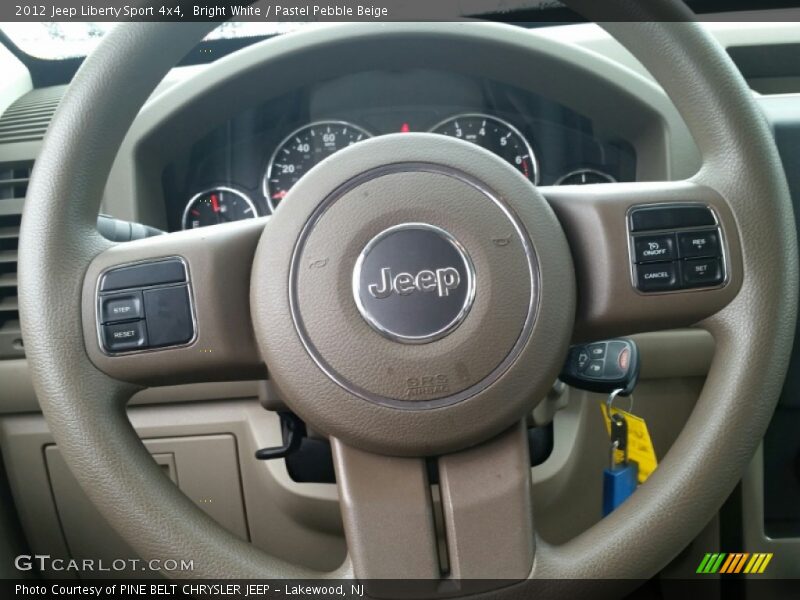 Bright White / Pastel Pebble Beige 2012 Jeep Liberty Sport 4x4
