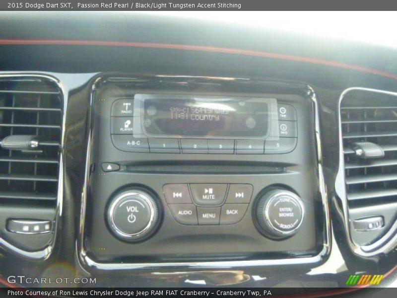 Passion Red Pearl / Black/Light Tungsten Accent Stitching 2015 Dodge Dart SXT