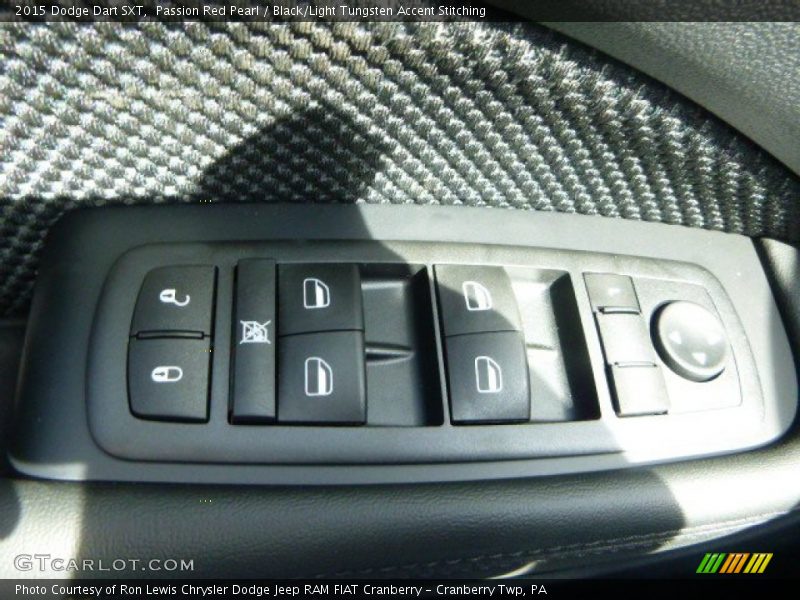 Passion Red Pearl / Black/Light Tungsten Accent Stitching 2015 Dodge Dart SXT