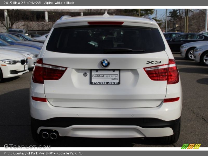 Alpine White / Black 2015 BMW X3 xDrive28i