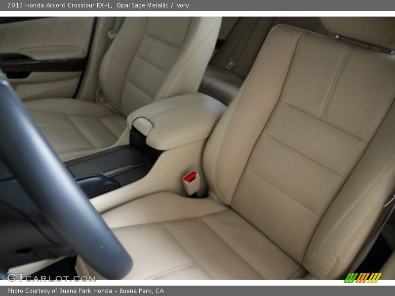 Opal Sage Metallic / Ivory 2012 Honda Accord Crosstour EX-L