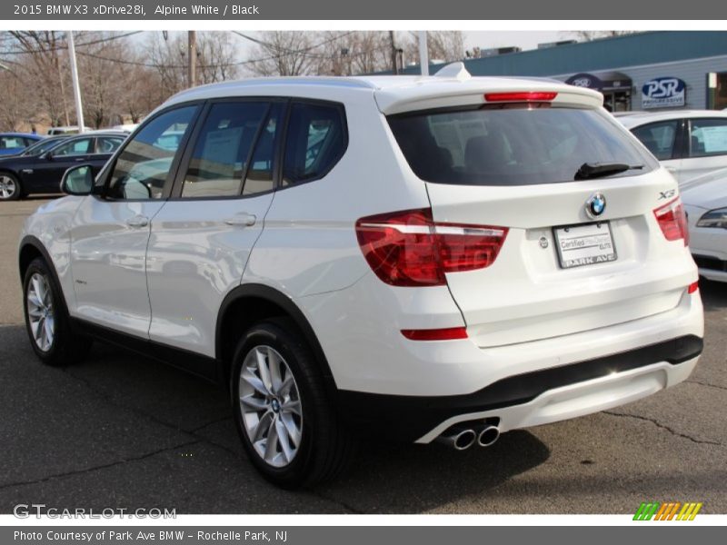 Alpine White / Black 2015 BMW X3 xDrive28i