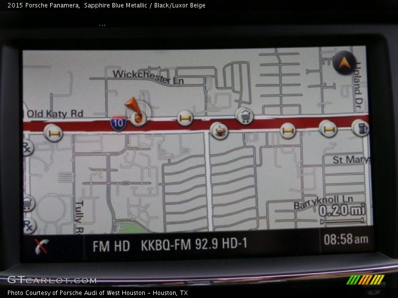 Navigation of 2015 Panamera 