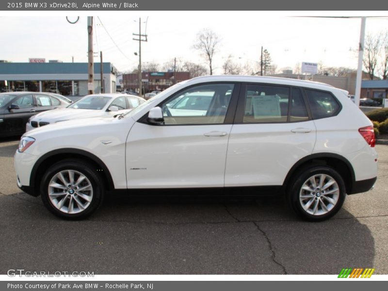 Alpine White / Black 2015 BMW X3 xDrive28i