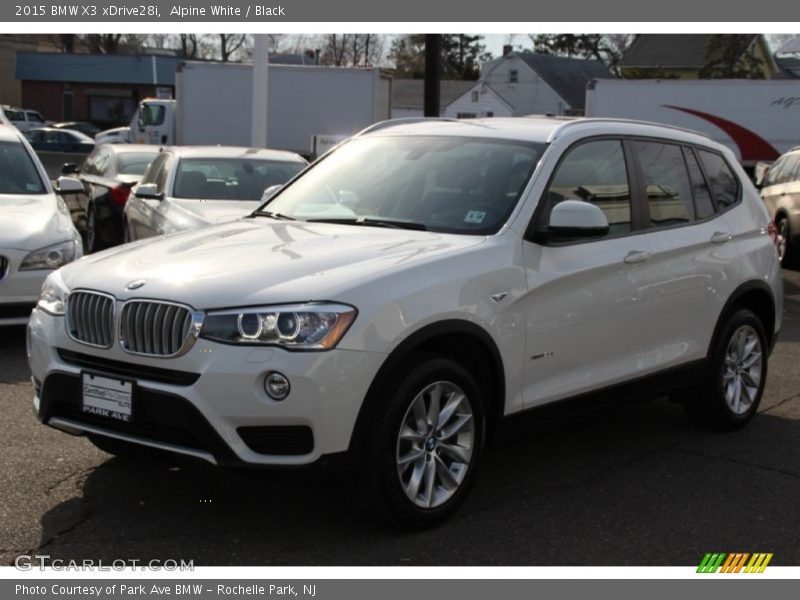 Alpine White / Black 2015 BMW X3 xDrive28i