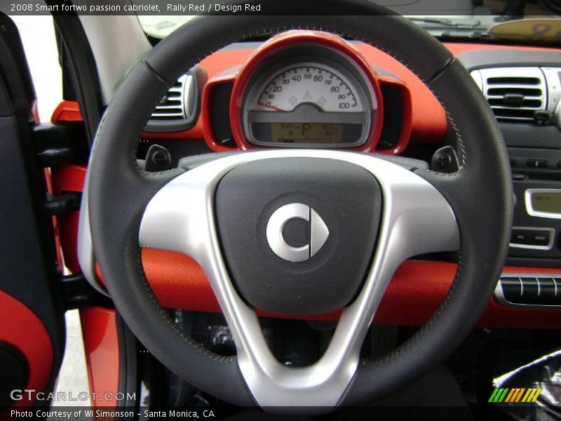 Rally Red / Design Red 2008 Smart fortwo passion cabriolet