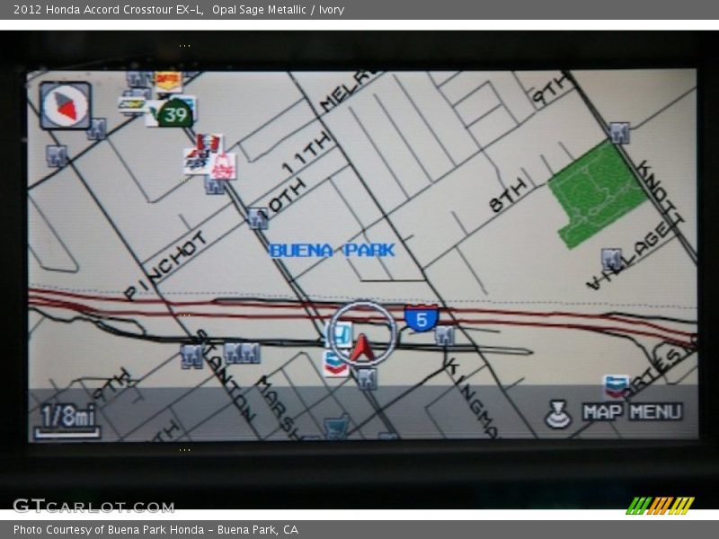 Opal Sage Metallic / Ivory 2012 Honda Accord Crosstour EX-L