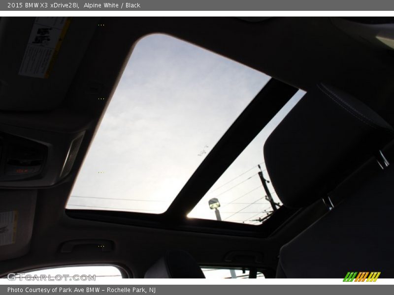 Alpine White / Black 2015 BMW X3 xDrive28i