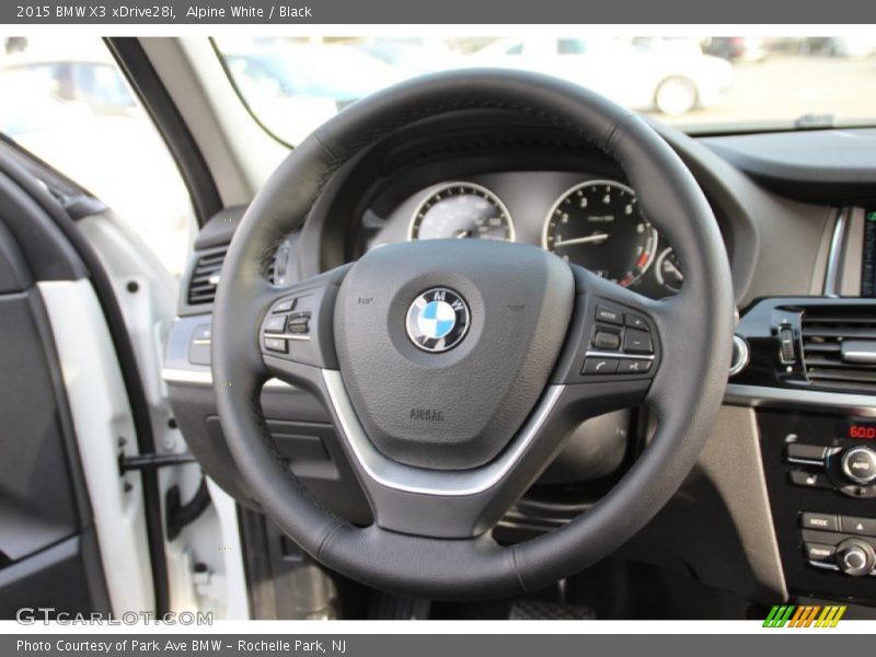 Alpine White / Black 2015 BMW X3 xDrive28i