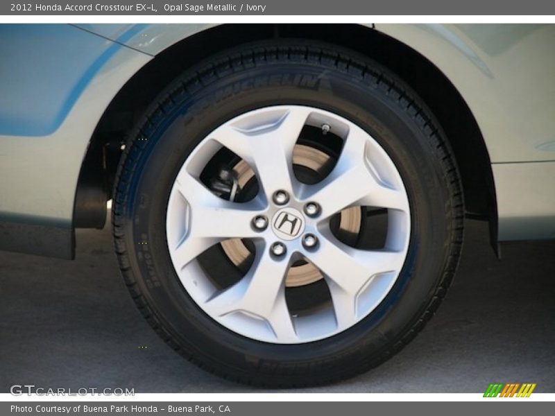 Opal Sage Metallic / Ivory 2012 Honda Accord Crosstour EX-L