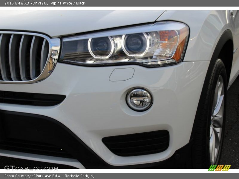 Alpine White / Black 2015 BMW X3 xDrive28i