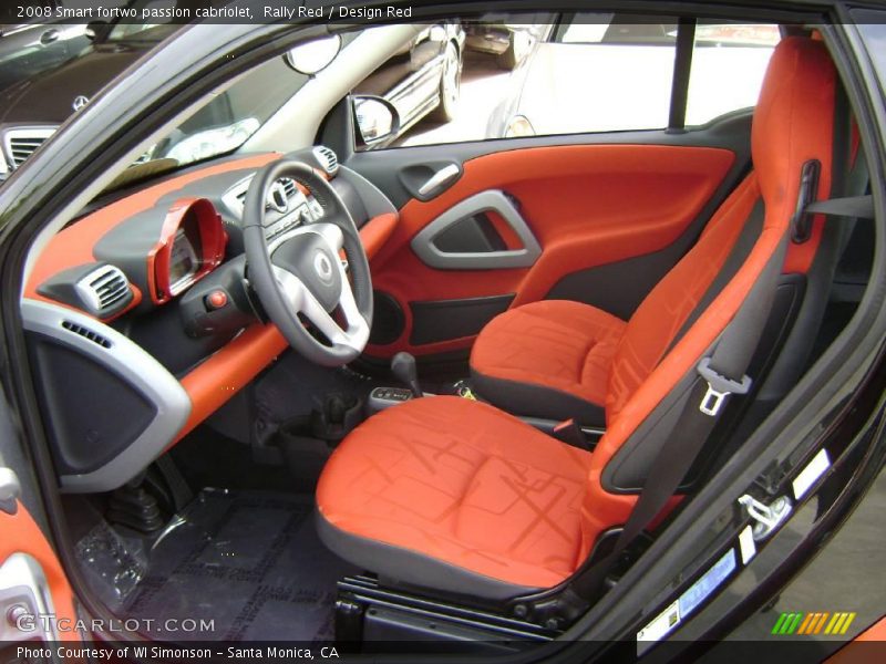 Rally Red / Design Red 2008 Smart fortwo passion cabriolet