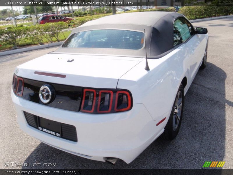 Oxford White / Charcoal Black 2014 Ford Mustang V6 Premium Convertible