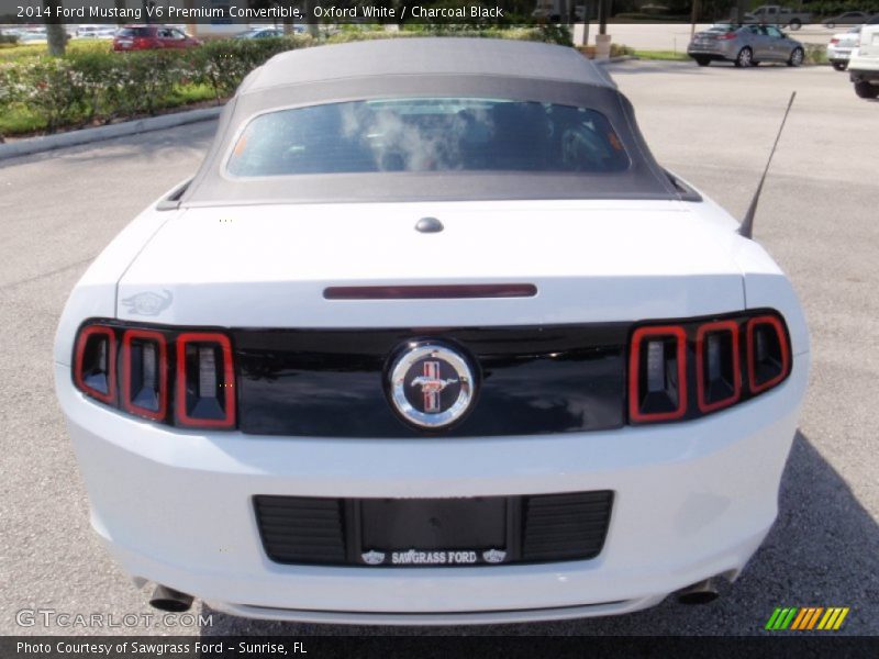 Oxford White / Charcoal Black 2014 Ford Mustang V6 Premium Convertible