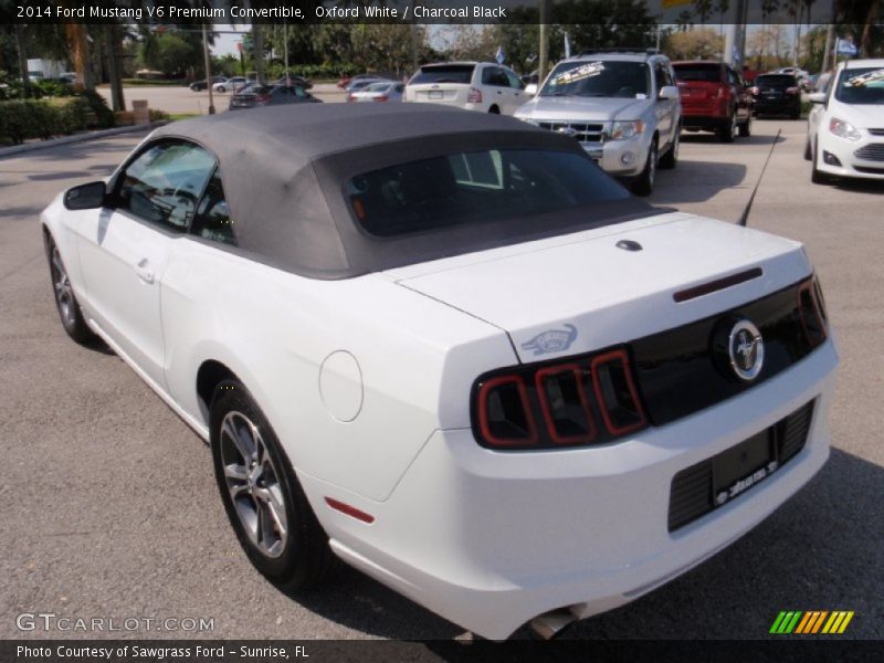 Oxford White / Charcoal Black 2014 Ford Mustang V6 Premium Convertible
