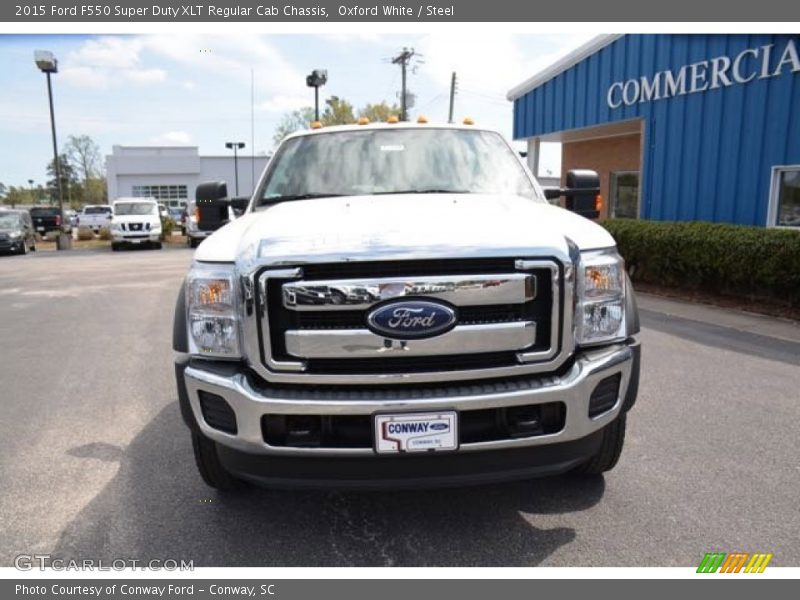 Oxford White / Steel 2015 Ford F550 Super Duty XLT Regular Cab Chassis