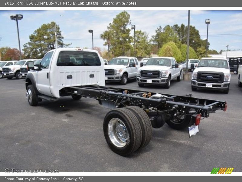 Oxford White / Steel 2015 Ford F550 Super Duty XLT Regular Cab Chassis