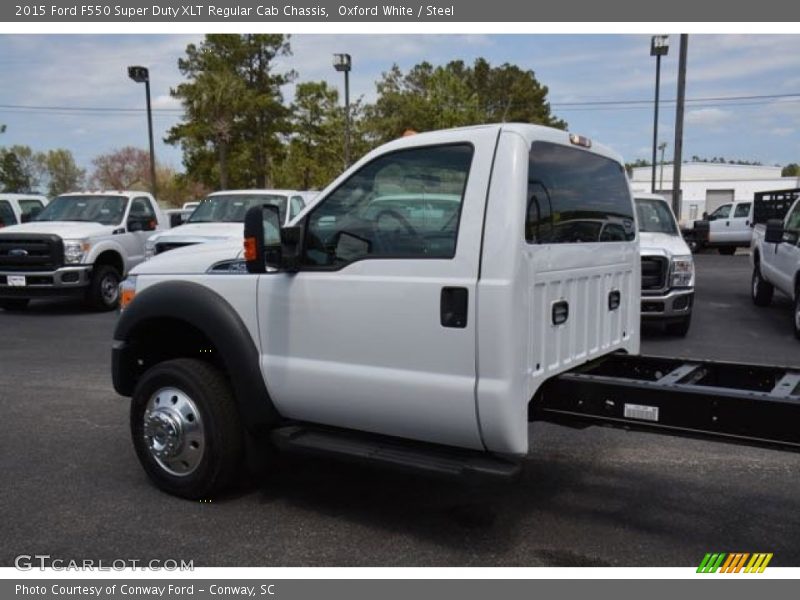 Oxford White / Steel 2015 Ford F550 Super Duty XLT Regular Cab Chassis