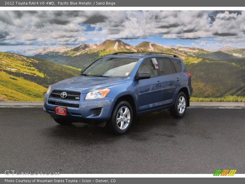 Pacific Blue Metallic / Sand Beige 2012 Toyota RAV4 V6 4WD