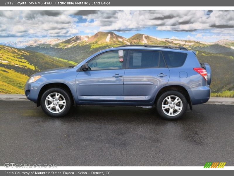 Pacific Blue Metallic / Sand Beige 2012 Toyota RAV4 V6 4WD
