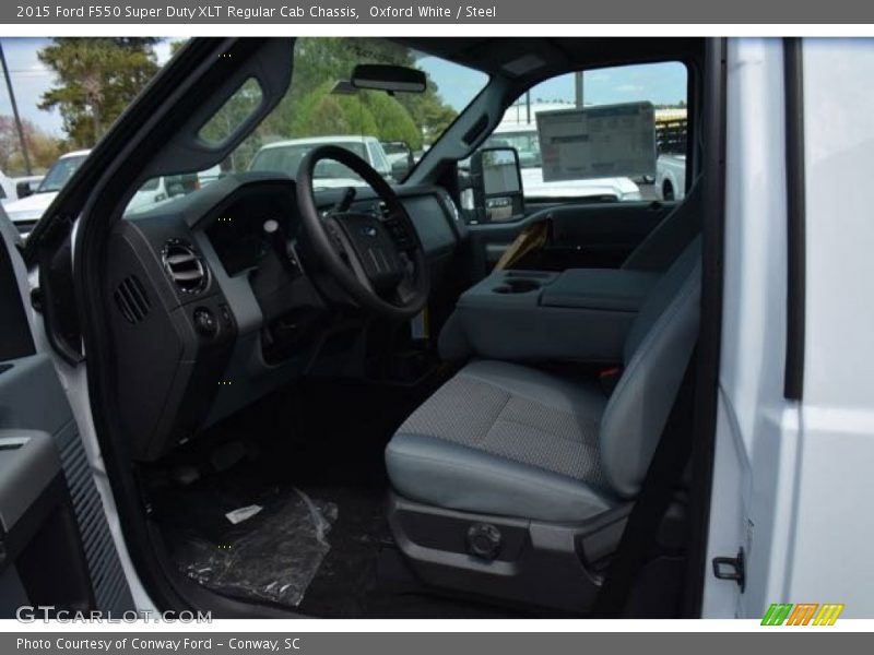 Oxford White / Steel 2015 Ford F550 Super Duty XLT Regular Cab Chassis