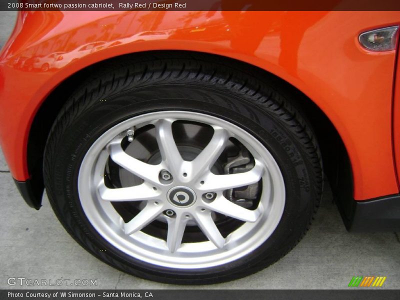 Rally Red / Design Red 2008 Smart fortwo passion cabriolet