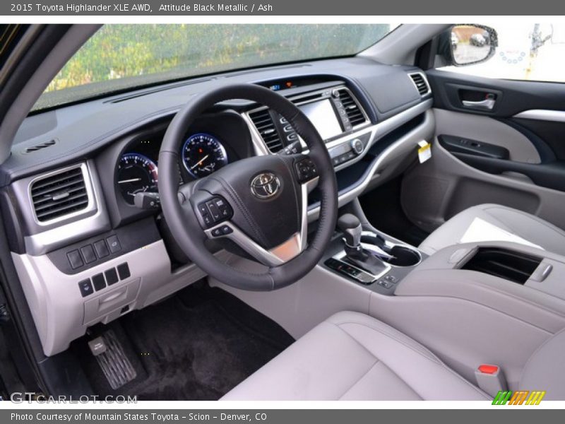 Attitude Black Metallic / Ash 2015 Toyota Highlander XLE AWD