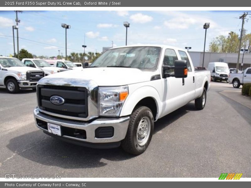 Oxford White / Steel 2015 Ford F350 Super Duty XL Crew Cab