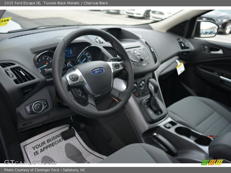 2015 Escape SE Charcoal Black Interior