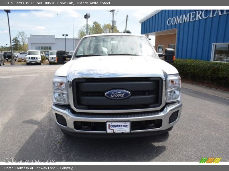 Oxford White / Steel 2015 Ford F350 Super Duty XL Crew Cab