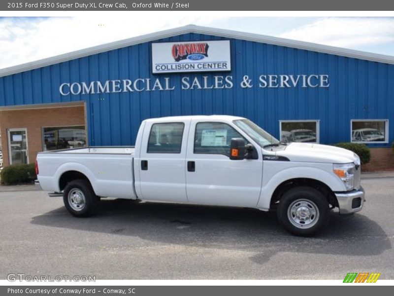 Oxford White / Steel 2015 Ford F350 Super Duty XL Crew Cab
