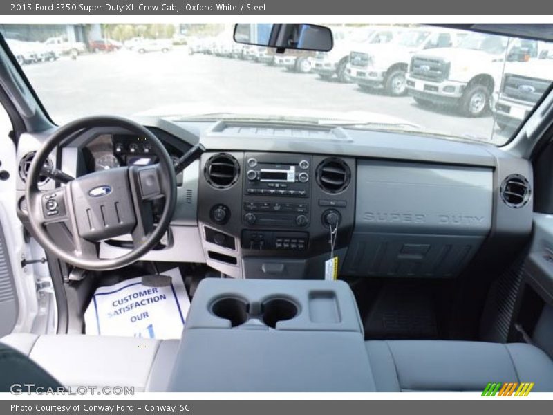 Oxford White / Steel 2015 Ford F350 Super Duty XL Crew Cab