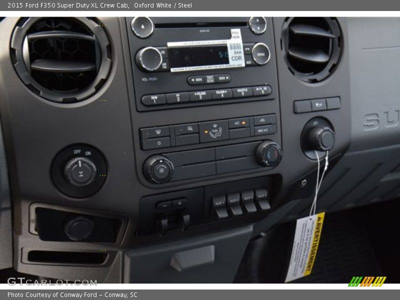 Oxford White / Steel 2015 Ford F350 Super Duty XL Crew Cab