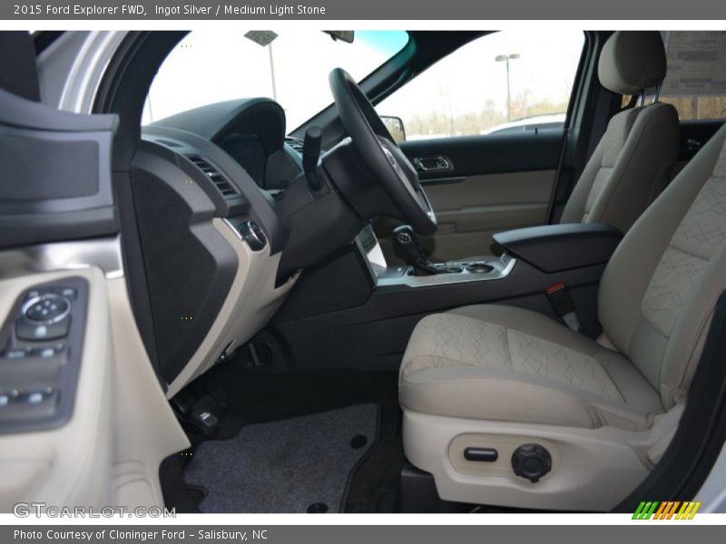 Ingot Silver / Medium Light Stone 2015 Ford Explorer FWD