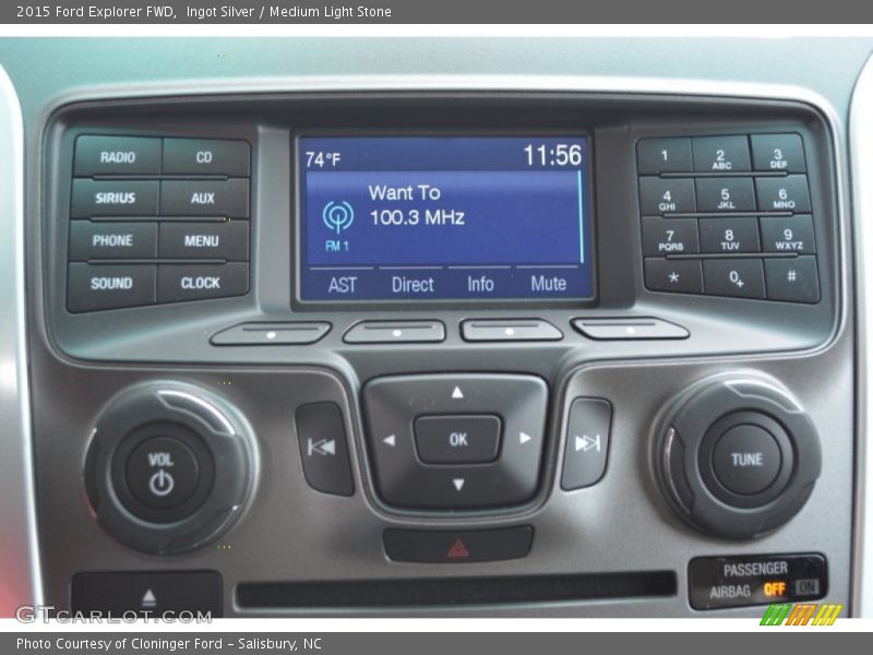 Ingot Silver / Medium Light Stone 2015 Ford Explorer FWD