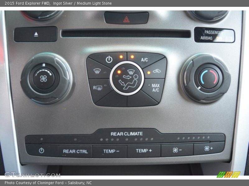 Ingot Silver / Medium Light Stone 2015 Ford Explorer FWD