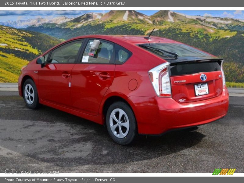 Barcelona Red Metallic / Dark Gray 2015 Toyota Prius Two Hybrid