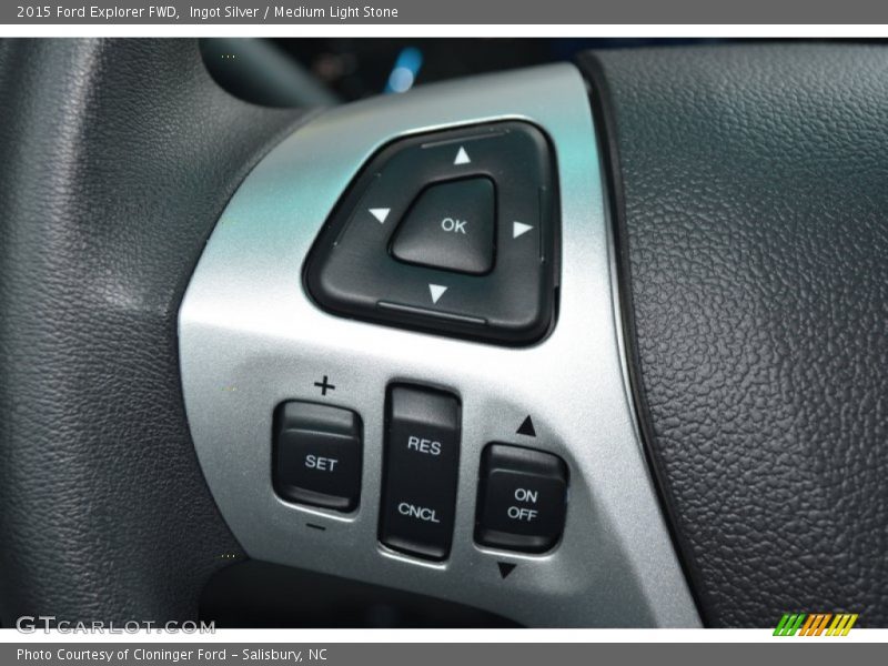 Ingot Silver / Medium Light Stone 2015 Ford Explorer FWD