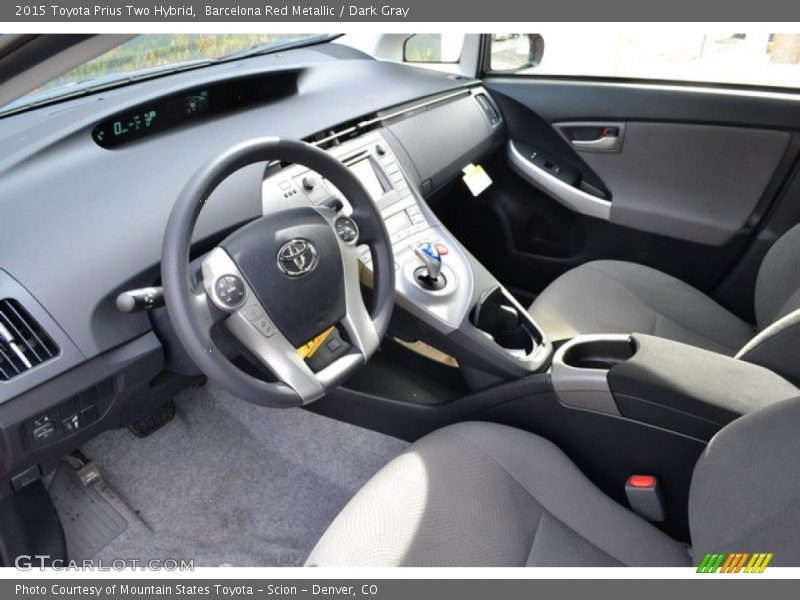 Barcelona Red Metallic / Dark Gray 2015 Toyota Prius Two Hybrid
