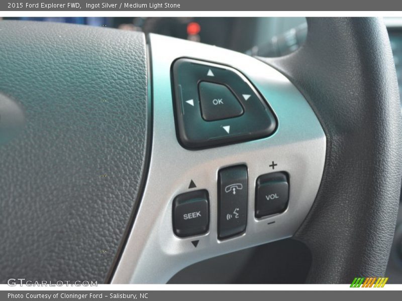 Ingot Silver / Medium Light Stone 2015 Ford Explorer FWD