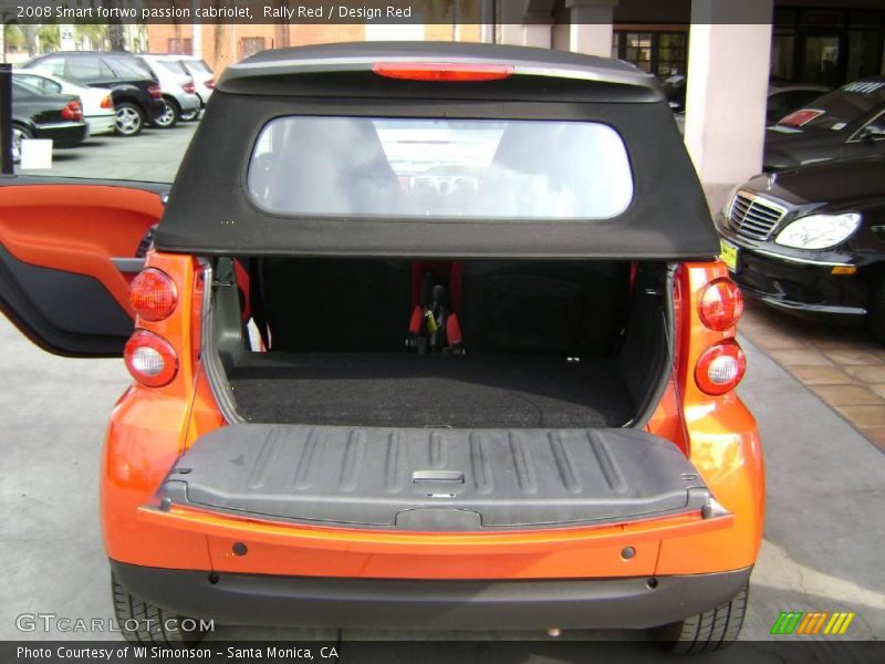 Rally Red / Design Red 2008 Smart fortwo passion cabriolet