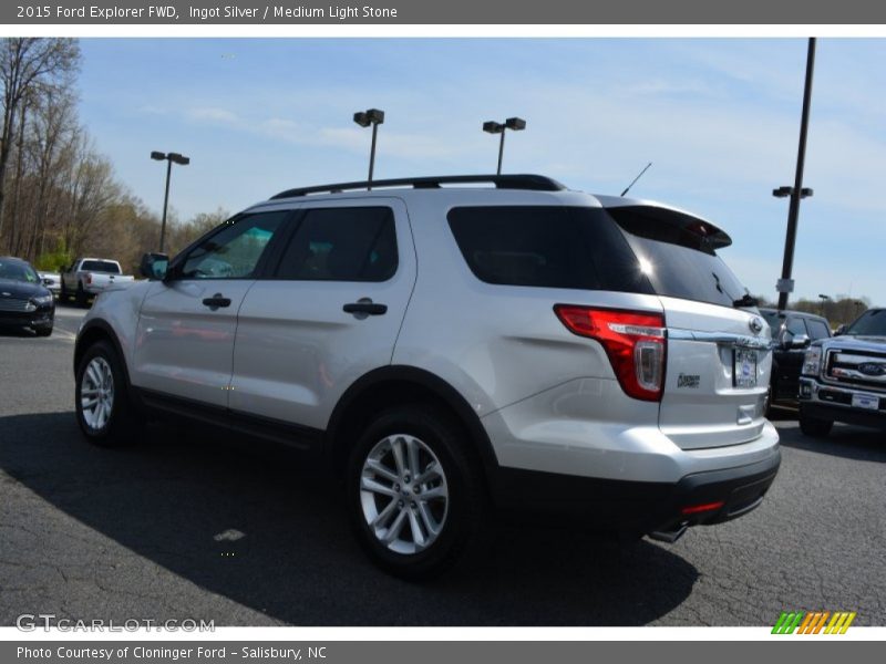 Ingot Silver / Medium Light Stone 2015 Ford Explorer FWD