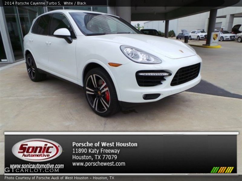 White / Black 2014 Porsche Cayenne Turbo S