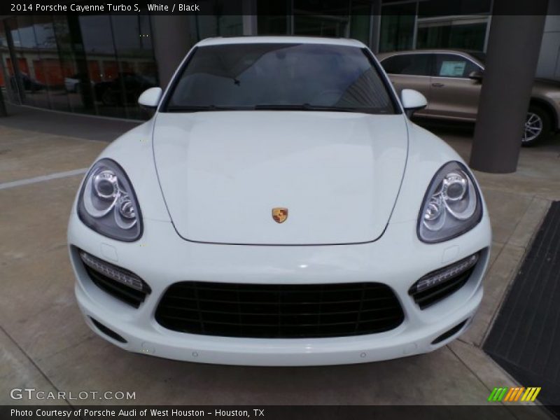 White / Black 2014 Porsche Cayenne Turbo S