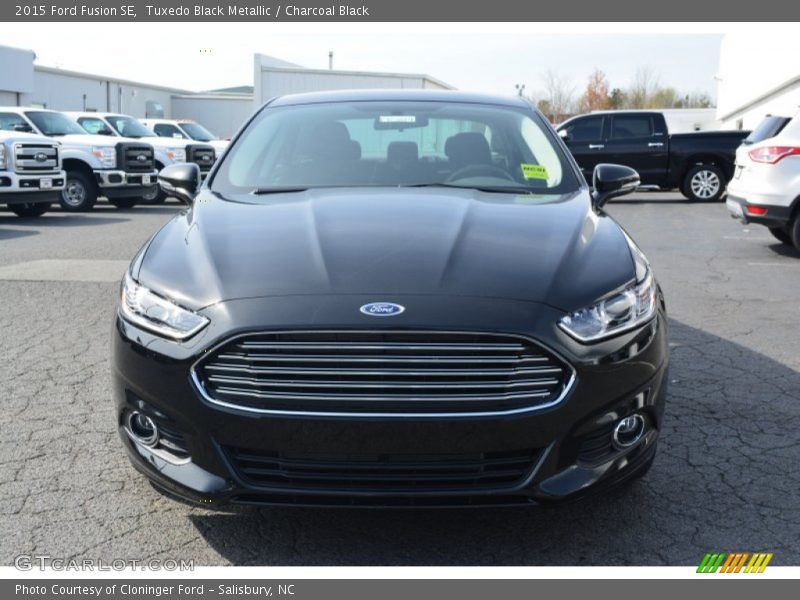 Tuxedo Black Metallic / Charcoal Black 2015 Ford Fusion SE