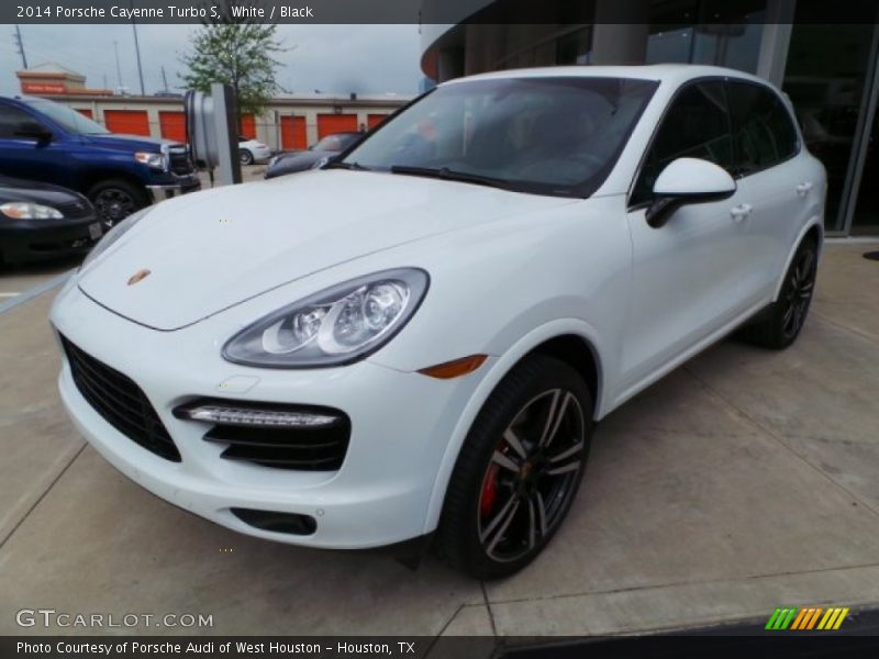 White / Black 2014 Porsche Cayenne Turbo S