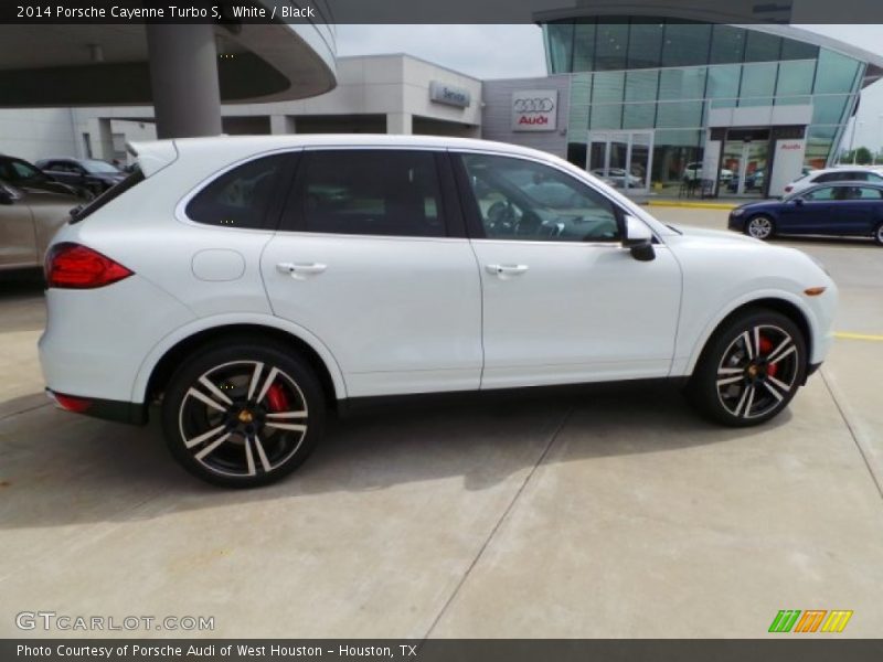 White / Black 2014 Porsche Cayenne Turbo S