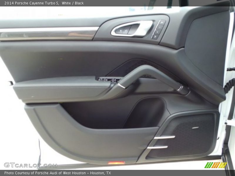 White / Black 2014 Porsche Cayenne Turbo S