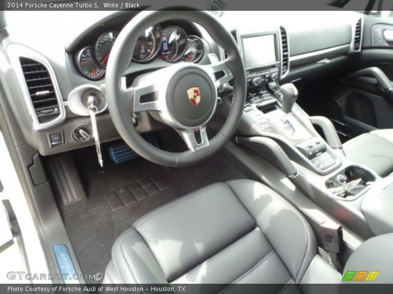 White / Black 2014 Porsche Cayenne Turbo S